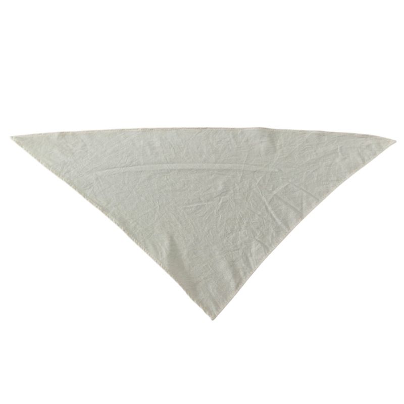 Hapet Dog Triangle Scarf Polyester Solid Color Three off-white sheets 64*45*45CM
