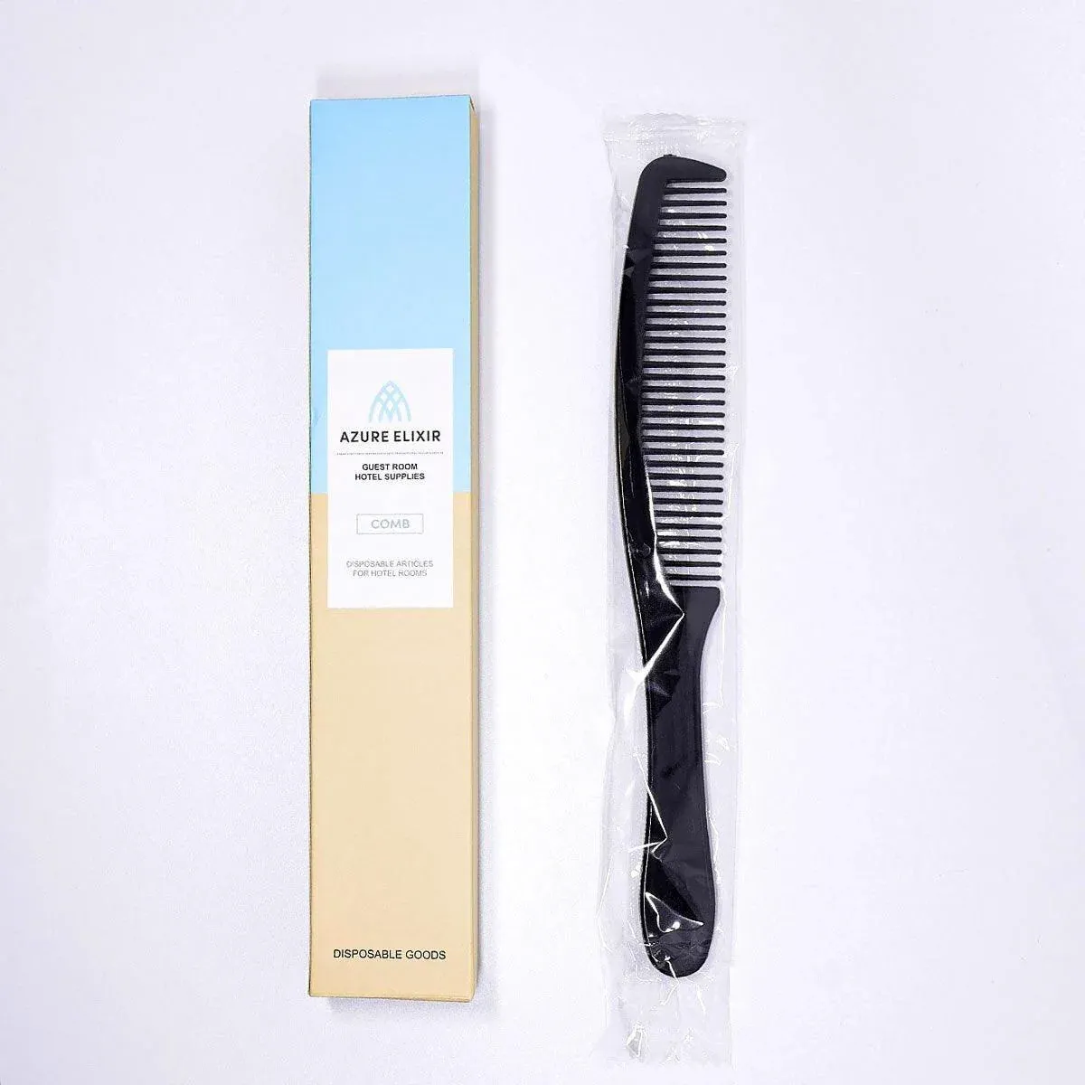 50PCS Individually Wrapped Combs for Hotel Guesthouse and Restaurant Bathroom - Black