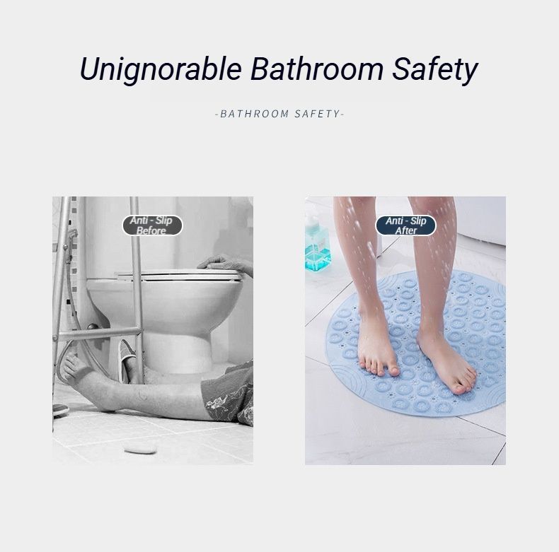 Blue Non-Slip Bath Mat 30 × 30cm — image 3