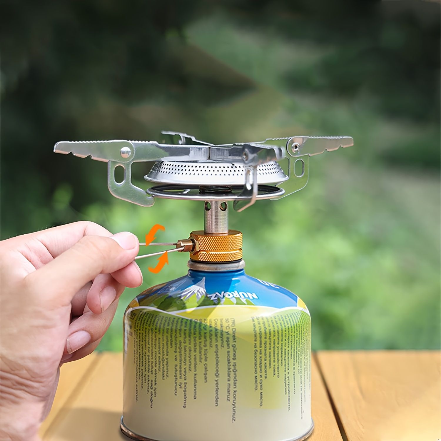 Portable Lightweight Camping Stove for Isobutane Fuel, Mini Outdoor Gas Stove for Backpacking Hiking BBQ Picnic Cooking, Compact Camping Burner โ image 2