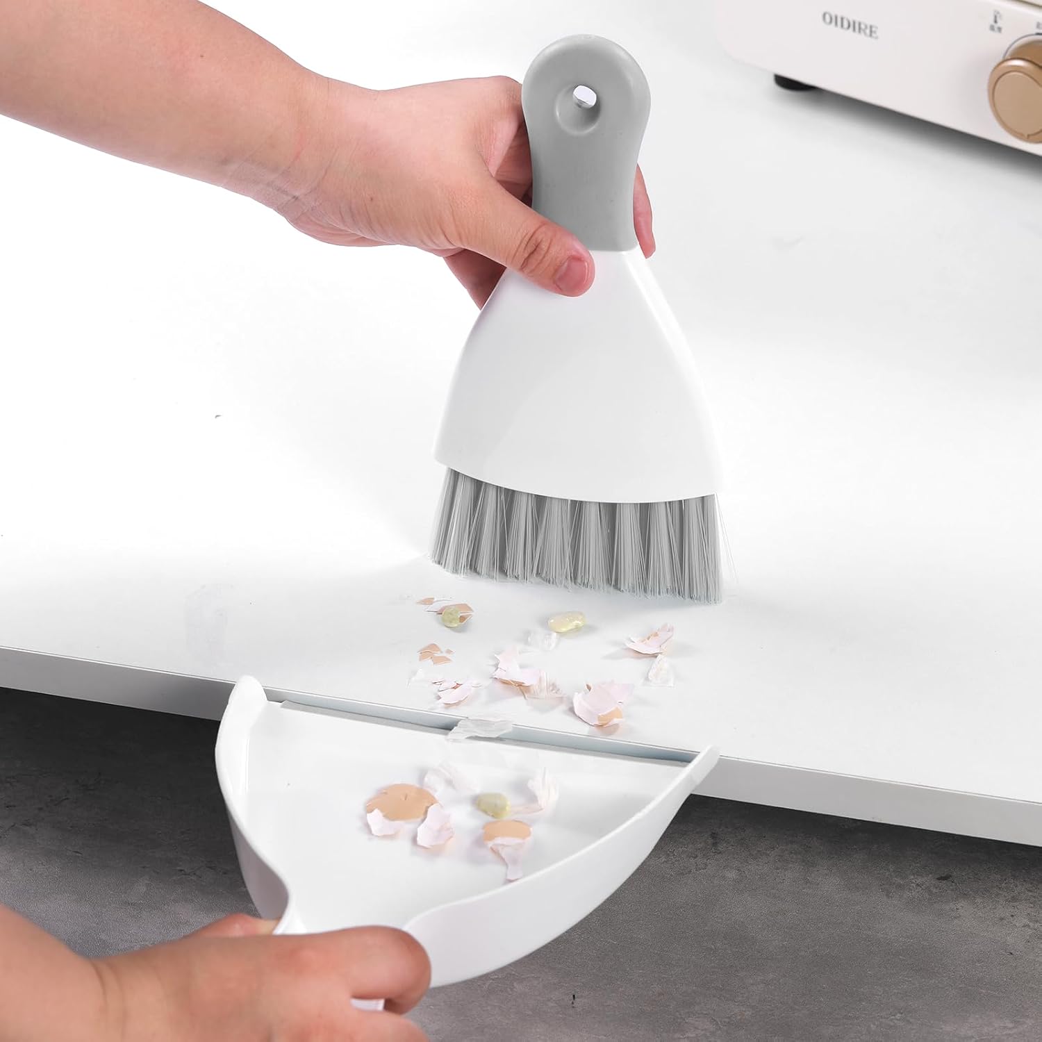 Compact Broom and Dustpan Set with Mini Hand Brush - Portable Cleaning Kit for Home Office Desks Keyboards Sofas Kitchens Pets and More — image 3