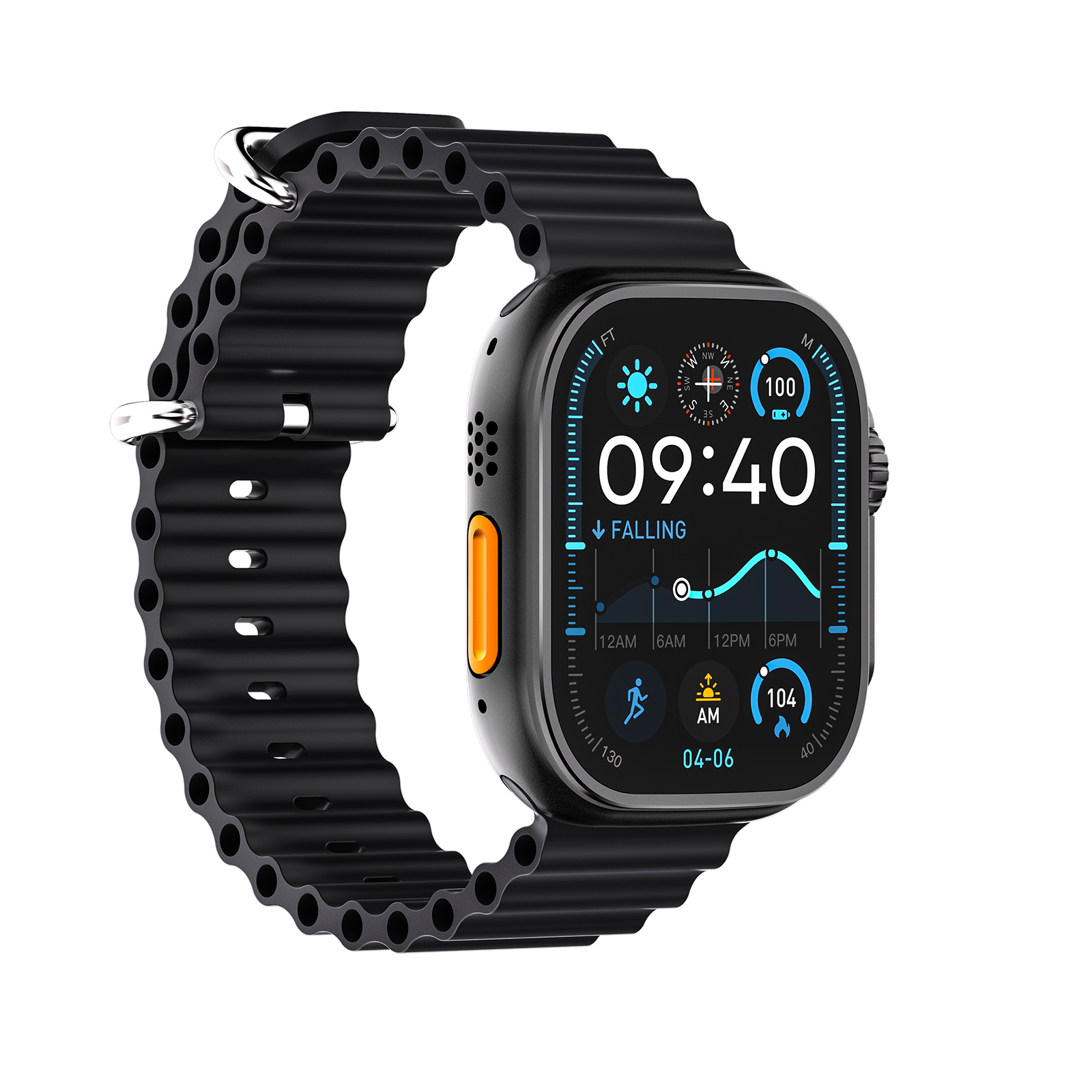 DT Ultra5pro Smart Watch, Full Touch Fitness Watch for Men Women,Black — image 3
