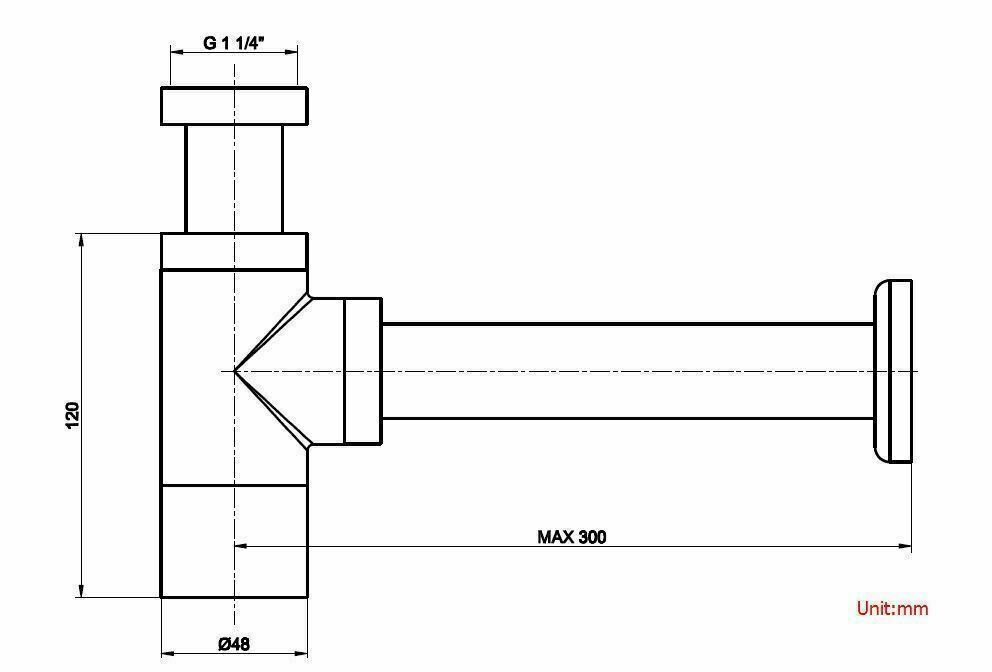 2023 Brushed Nickel p trap ROUND BOTTLE TRAP 32/40 mm WASTE for wall hung basin vanit โ image 3