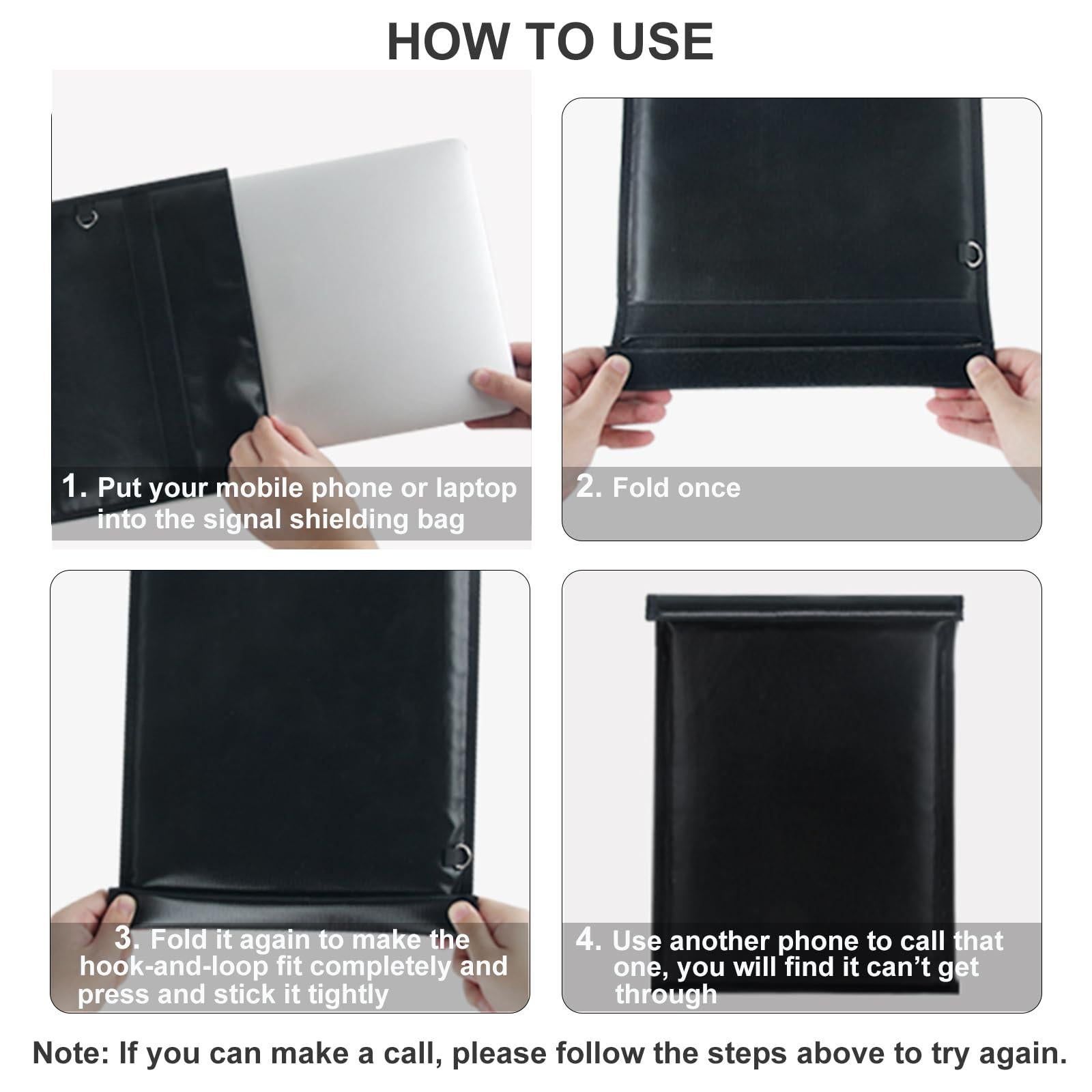 Bag Large 5-Pack for Laptops Tablets Fireproof RFID (Black) โ image 6