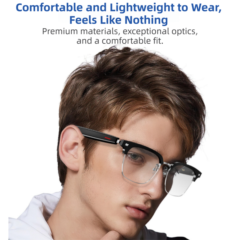 Pink-White Ultra-Light AI Smart Sunglasses - Immersive Stereo Sound, Clear Noise Reduction, IPX Waterproof, Comfortable & Stylish โ image 4