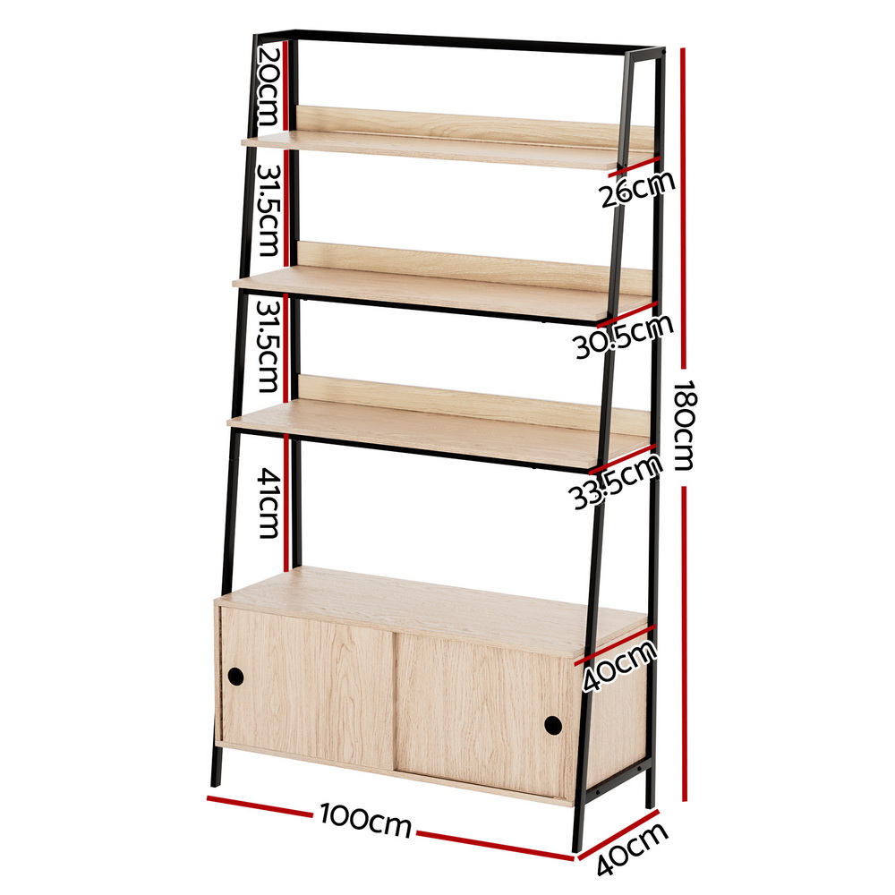 Artiss Bookshelf 5 Tier Cube Cabinet MIRA Oak โ image 4