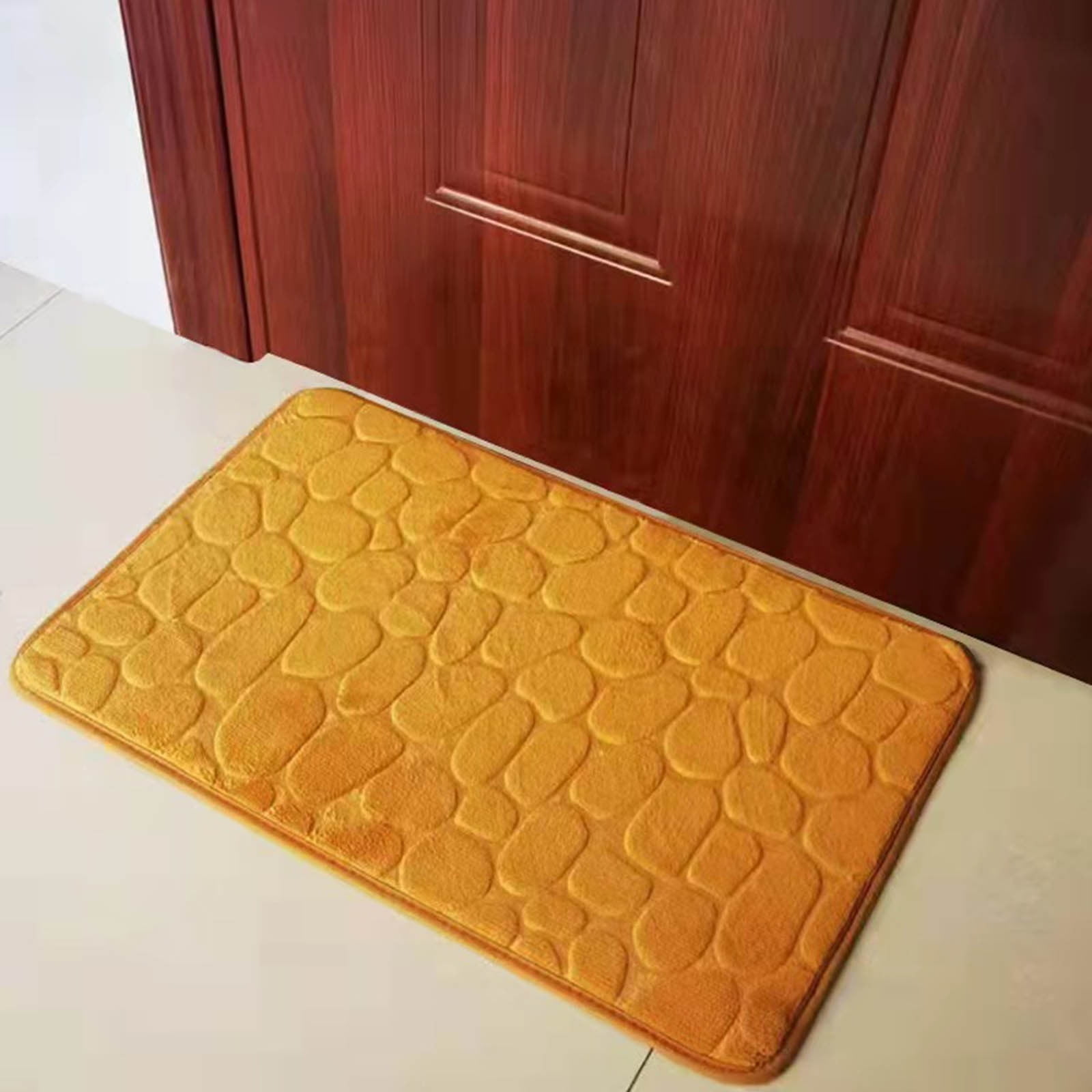 Bathroom Rugs - Ultra Absorbent Non-Slip Floor Bath Mat, Super Soft Shower Mat for Bath Tub, Machine Washable 16 × 24" (Brown) #B-Khaki — image 6