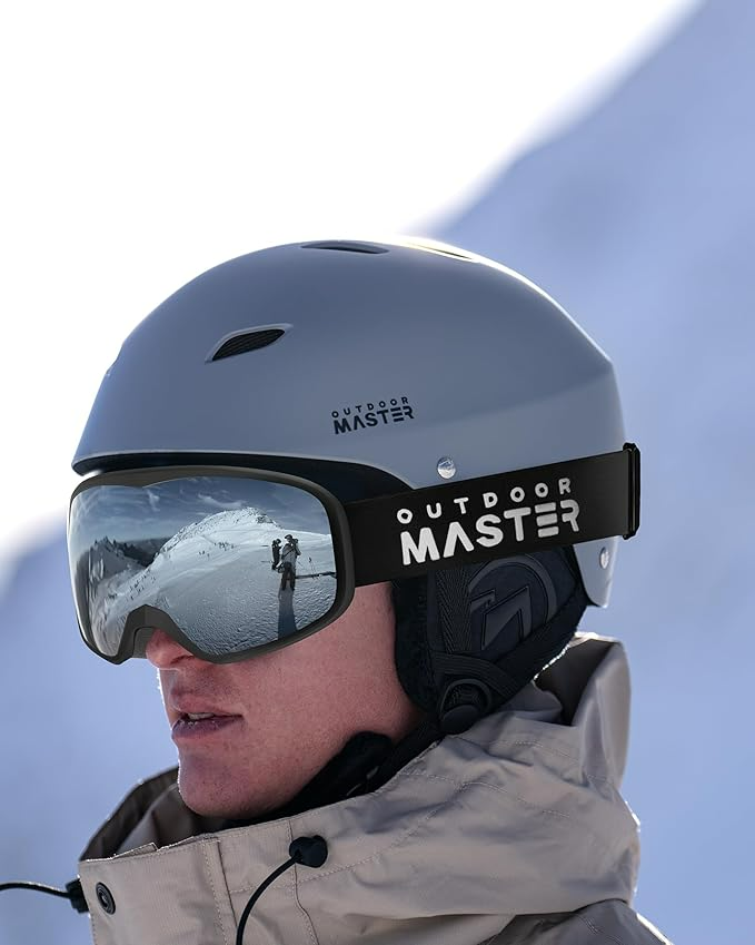 OutdoorMaster Owl Ski Goggles OTG, Snow Snowboard Goggles for Men Women Youth, Anti-Fog, 100% UV Protection-OM-72 โ image 4