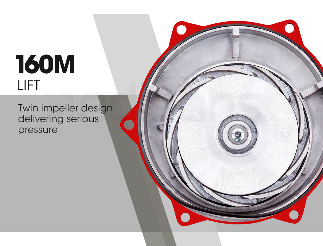 Warton 8HP 1.5 & 2 Petrol High Pressure Water Transfer Pump Irrigation Fire Fighting — image 5