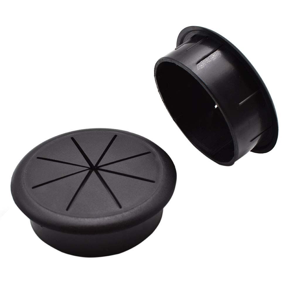 2pcs 2 Inch (50mm) Flexible Desk Grommets Wire Cord Hole Cover Cable Organizer for Desktop Equipment Wiring Management and Protection โ image 4
