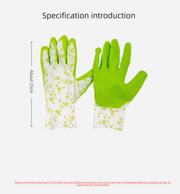 3 Pairs Green Gardening Gloves with Breathable Latex Coating - Non-Slip Protective Work Gloves for Yard Work Planting and Outdoor Maintenance - All-Day Comfort โ image 5