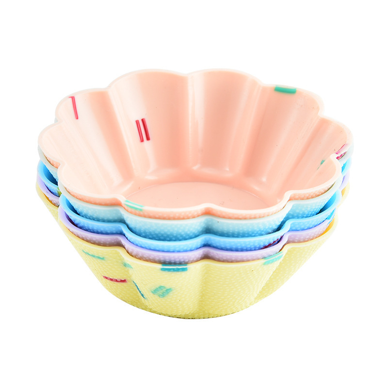 Style 3 Silicone Mini Cake Molds (30 Pack) - For Cupcakes, Desserts (7 × 7 × 2.5cm)