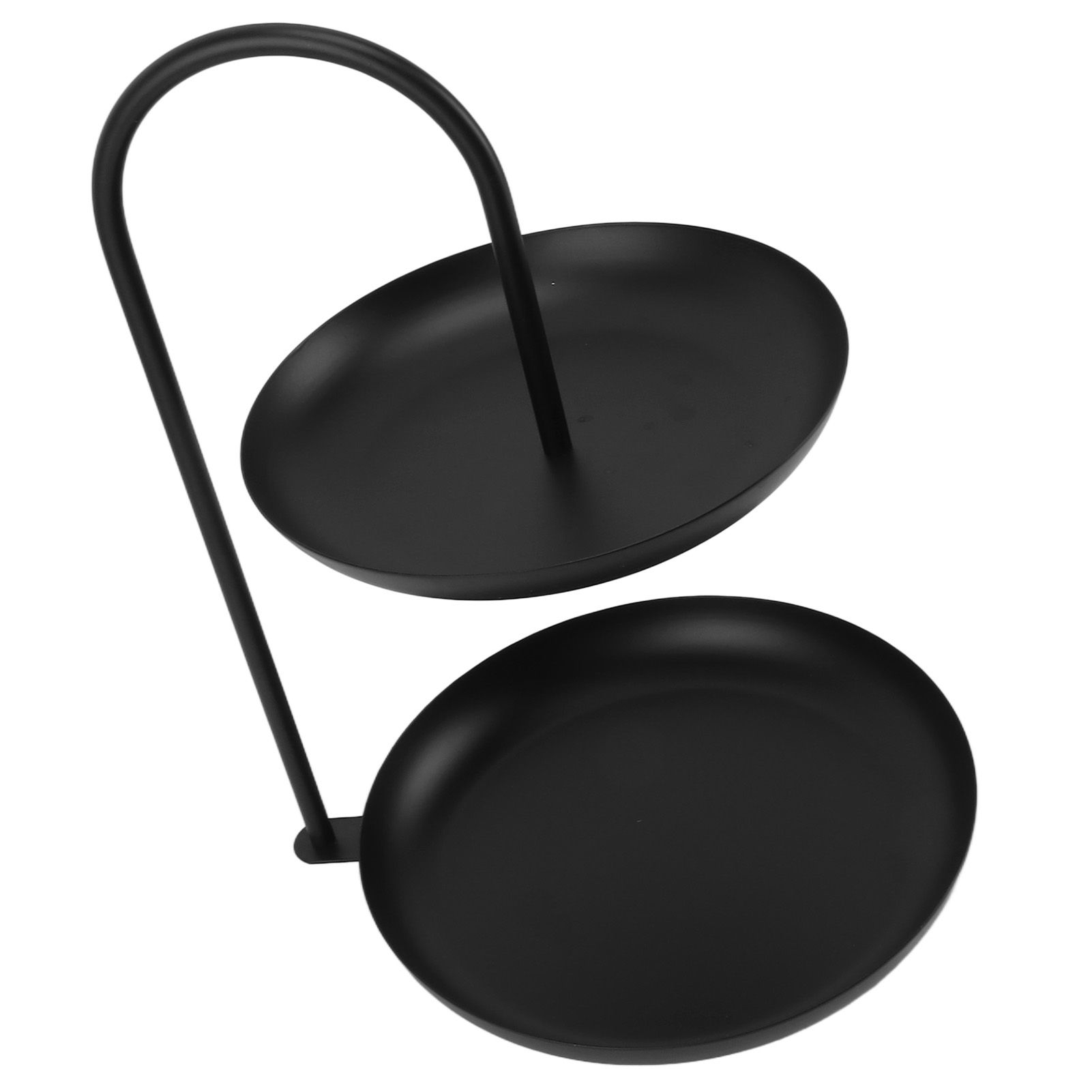 Dessert Rack Fruit Stand Round 2 Tier Iron Display Holder for Party Wedding Birthday Home Black โ image 3