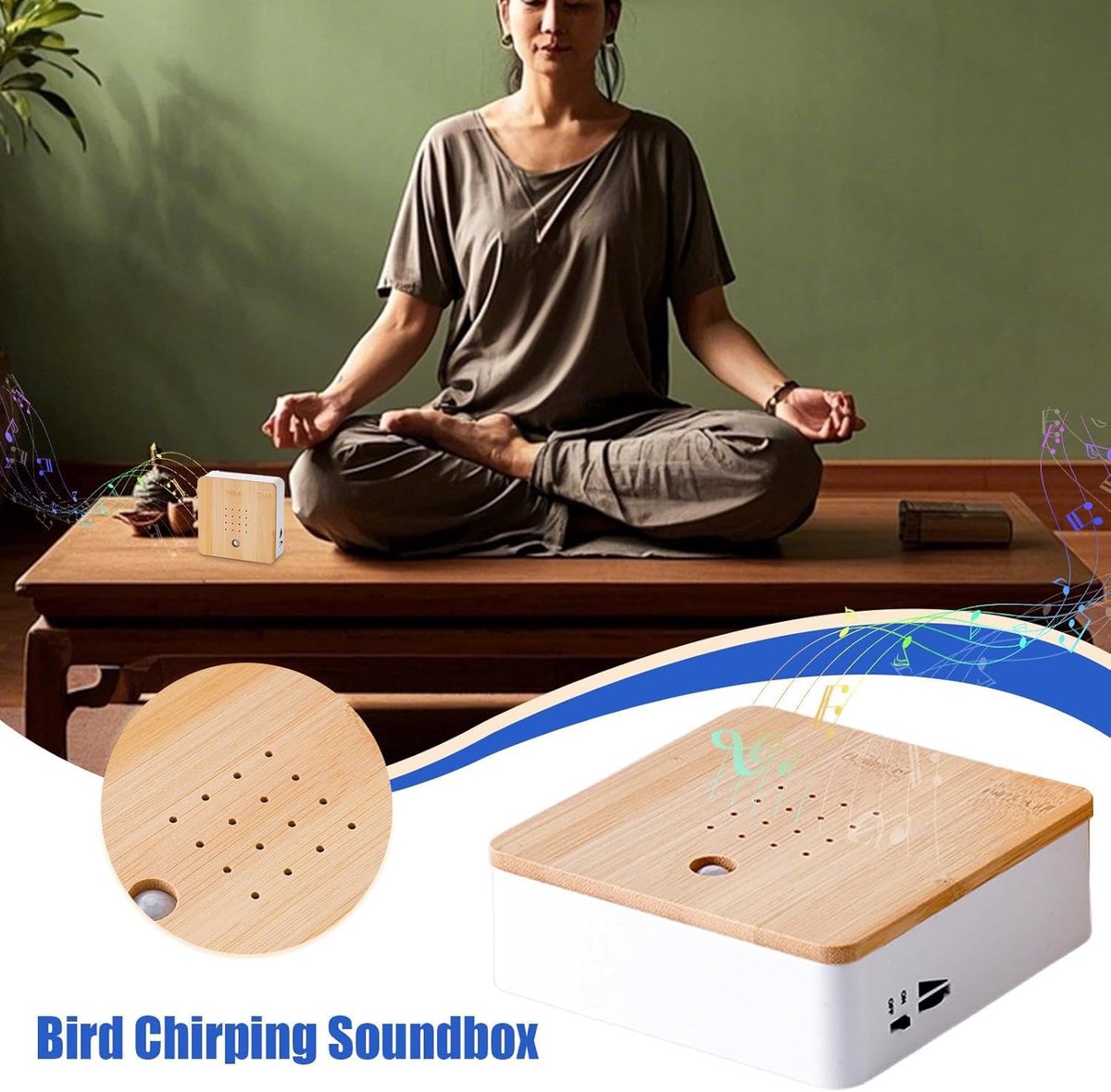 Birdhouse With Sound - Bird Sound House - Bird Sound Box - Zwitscher Box for Toilet or Bathroom - Natural Sound Box - Motion Detector - Bird Tweet - Natural — image 3