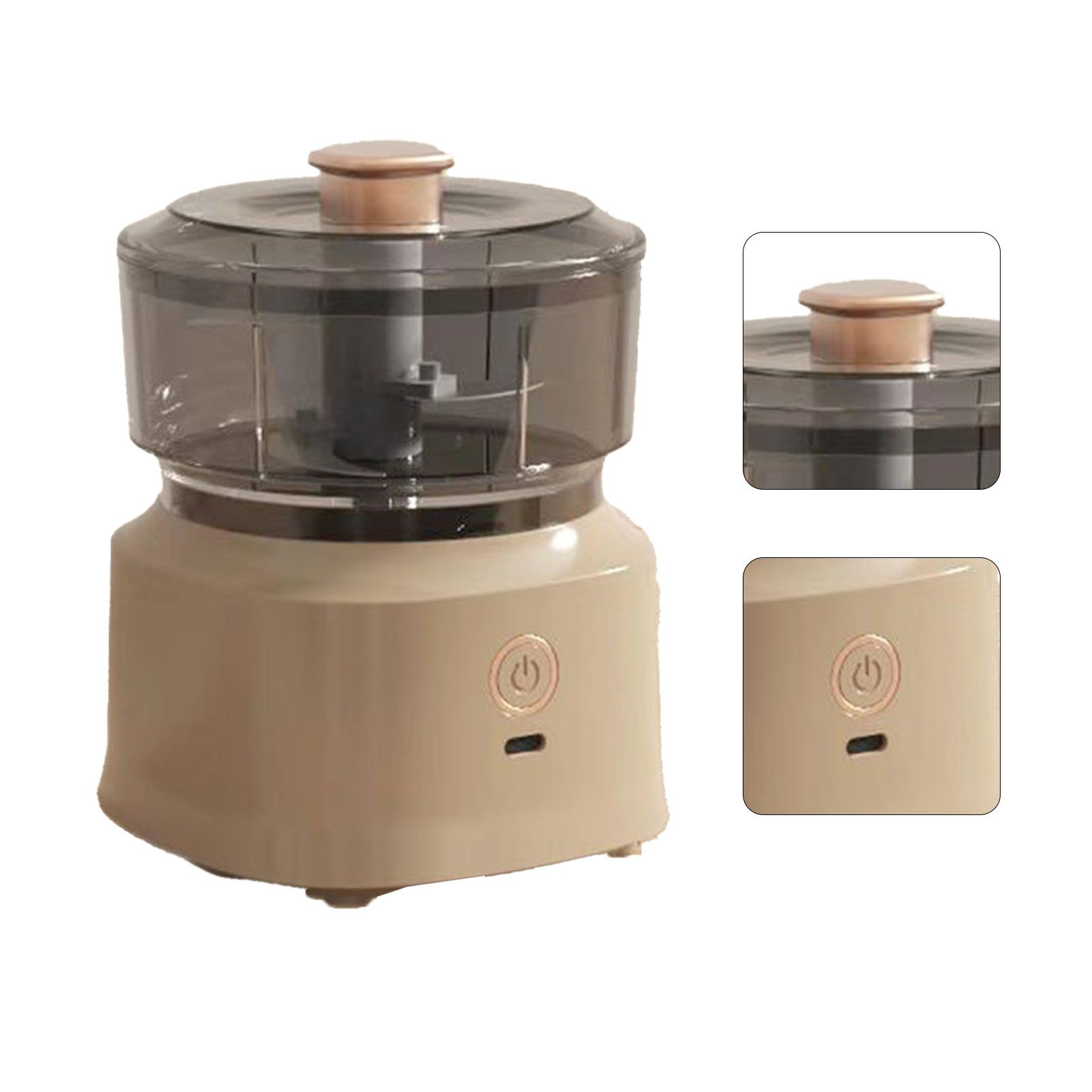 Electric Meat Chopper Grinder Blender Multifunctional Stainless Steel Blades Efficient Safe Food Blender for Kitchen Dark Brown โ image 2