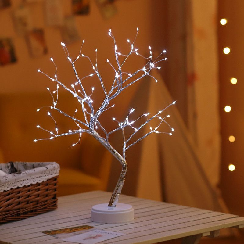 Pearl Night Light Tree, LED Decorative Lamp, Bedroom Decoration, Couple Bedroom, Entryway Decoration, Bedside Lamp, Christmas Decoration, Halloween Decoration