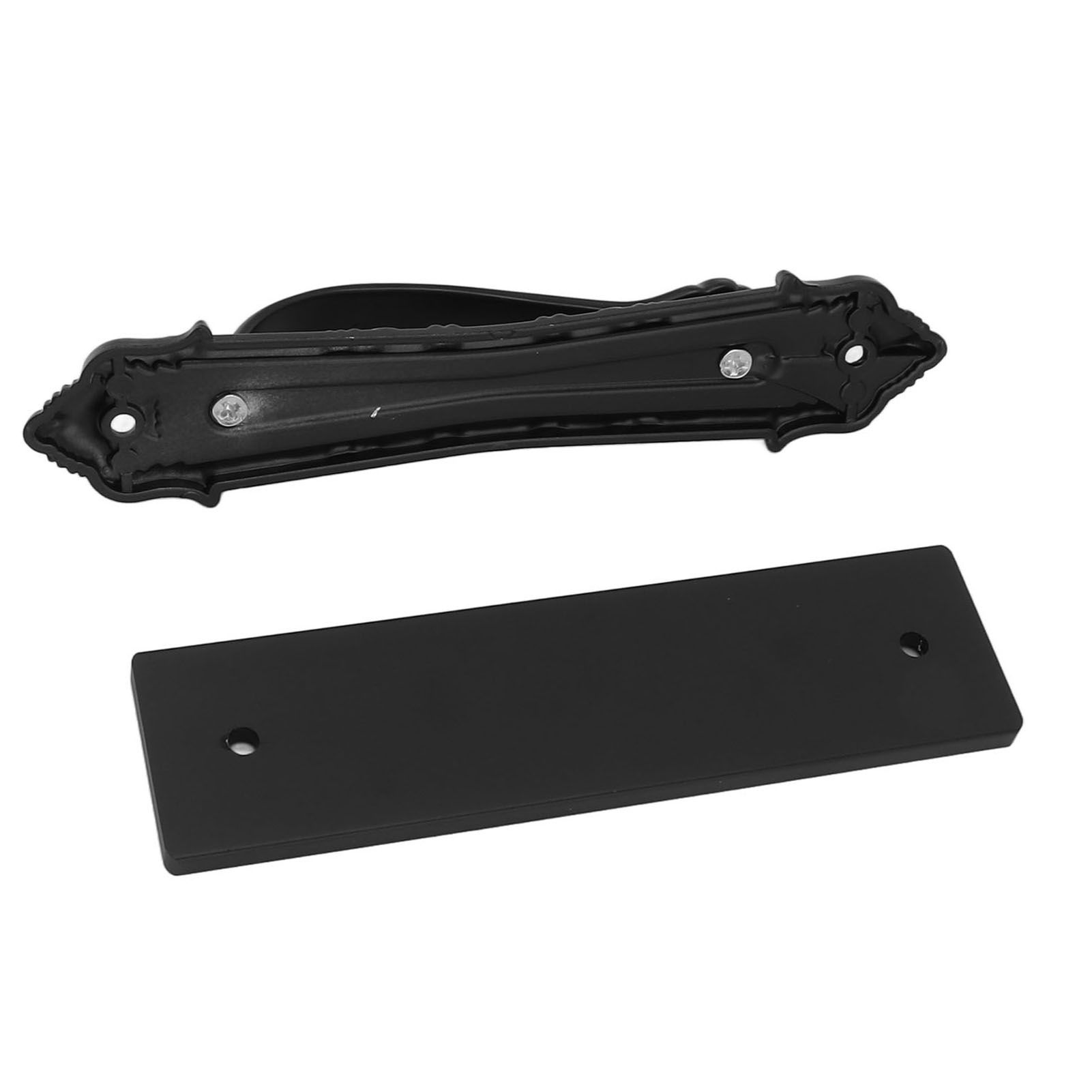Sliding Barn Door Handle Aluminum Alloy Black Punch Free Double Sided Door Pull Handles for Gate Cabinet โ image 3