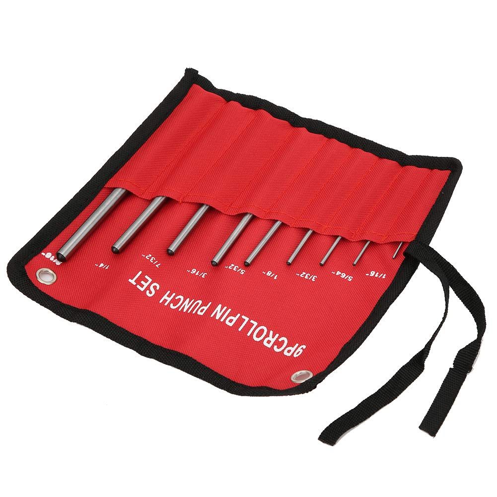 Pin Punch Set, 9pcs 1/16" - 5/16" Removing Repair Tools with Storage Pouch, Watch Repair, Jewelry and Craft — image 5