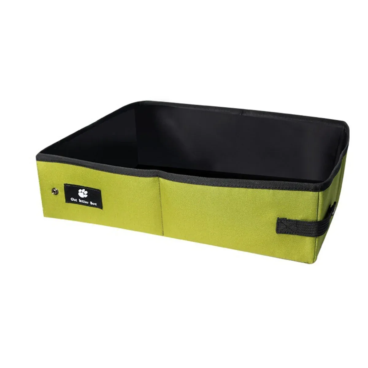 Portable Cat Litter Box Foldable Green Travel Toilet for Car Outdoor Pet Use โ image 2