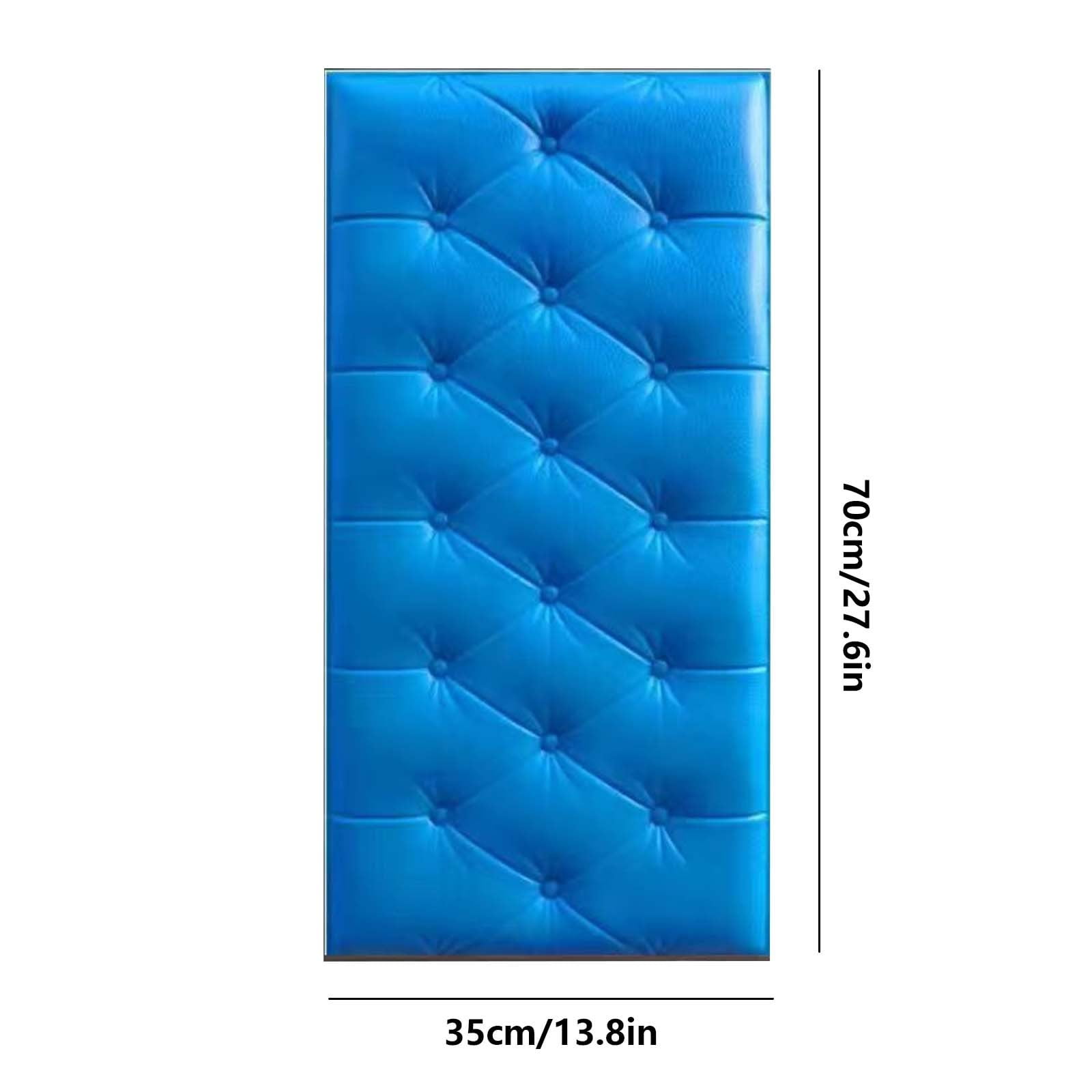 1Pcs 3D Anti Collision Wall Padding For Bedroom,Self Adhesive Peel And Stick Headboard Padded Wall Cushion Upholstered Self-Adhesive Wall Panels Playroom â image 2