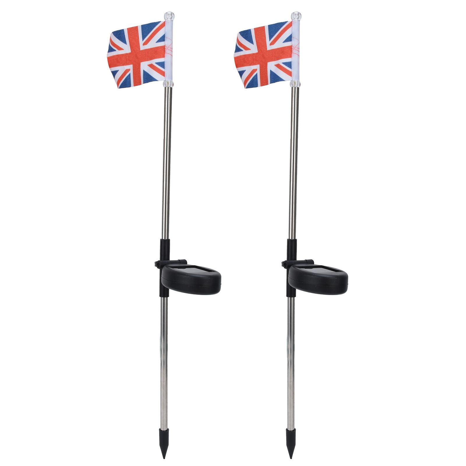 2PCS Solar UK Flag Light LED Solar Garden Lawn Lamp for Outdoor Landscape Decoration White Light — image 3