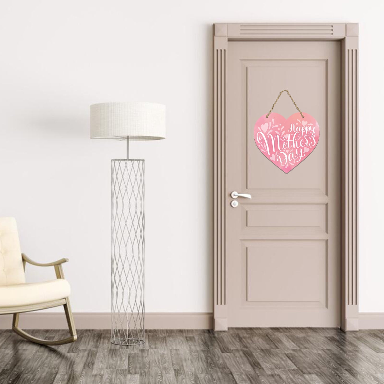 Mothers Day Gifts for Mom Front Door Welcome Sign - Heart-Shaped Happy Mother'S Day Sign Mothers Day Decorations P โ image 6