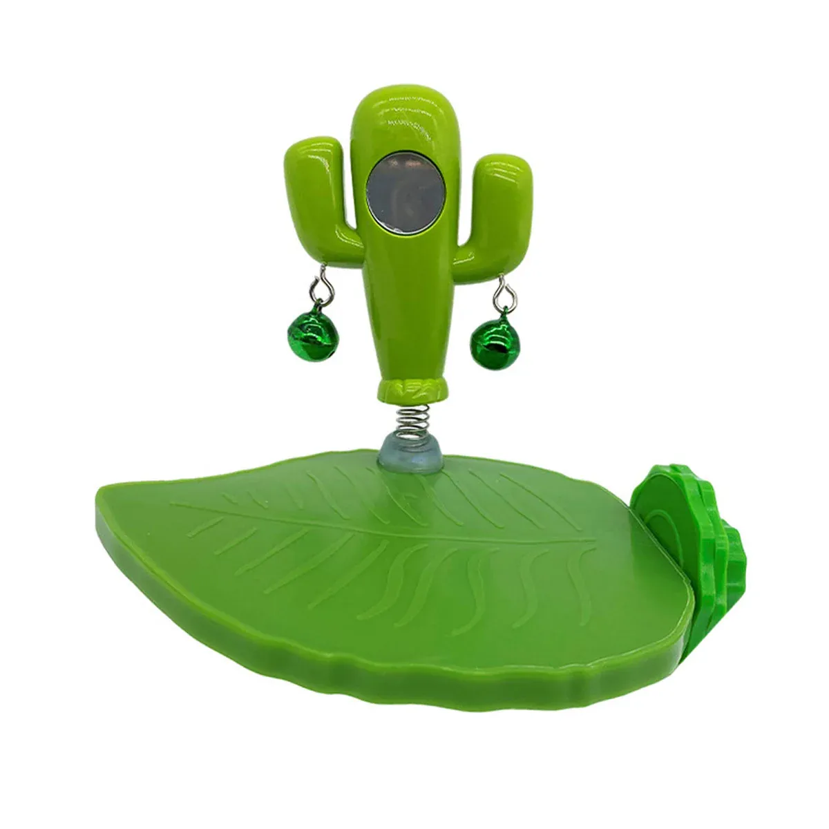 Parrot Bird Toy Cactus Shape with Bell Hanging Cage Toy for Pet Birds Play — image 2