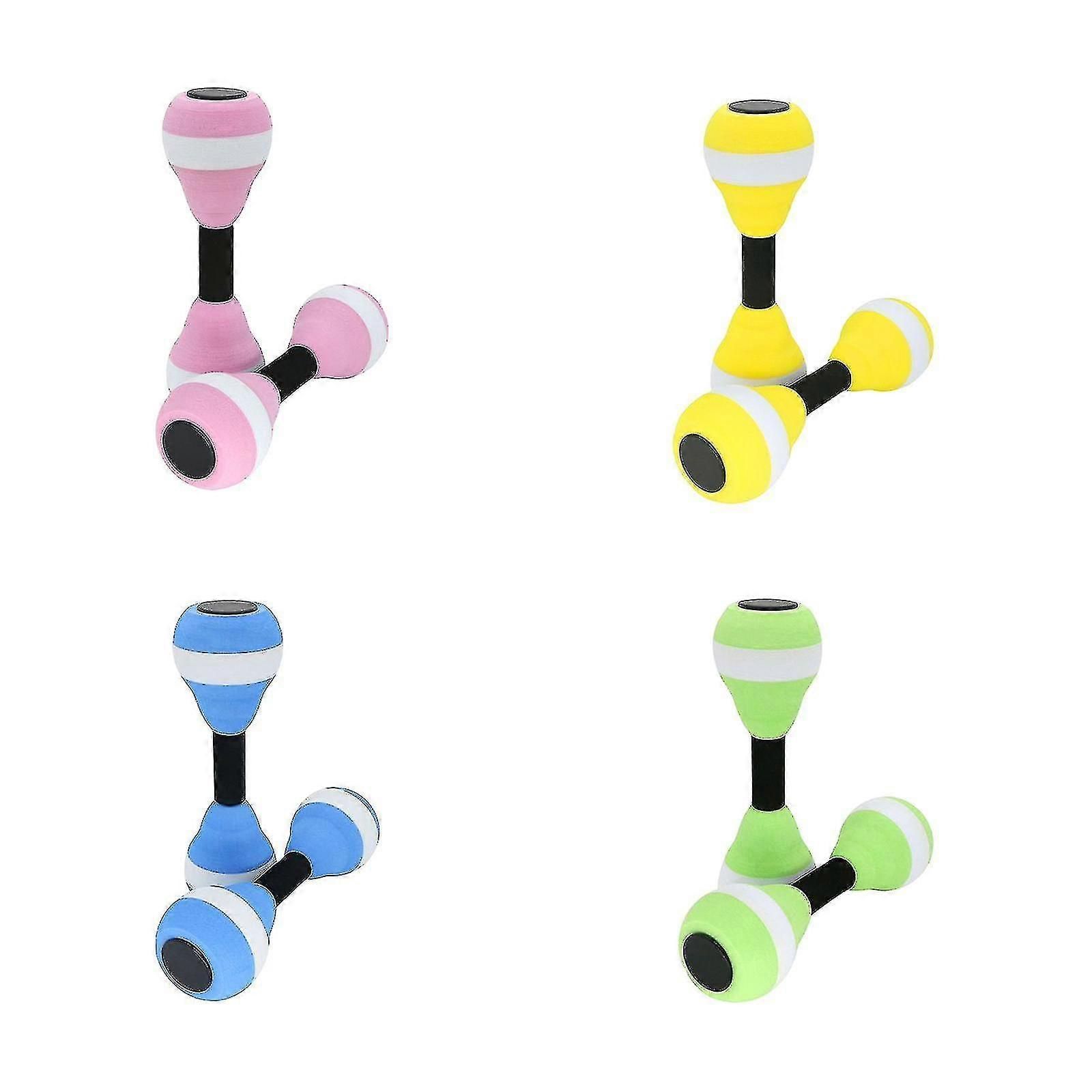 2PCS EVA Water Dumbbells Aquatic Exercise Foam Barbells for Water Aerobics Pool Resistance Fitness Training - Blue โ image 4
