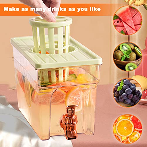 Fridge Water Dispenser Jug with Tap and Filter for Cold Water, Tea and Juice, Large-Capacity Beverage Server, White — image 6