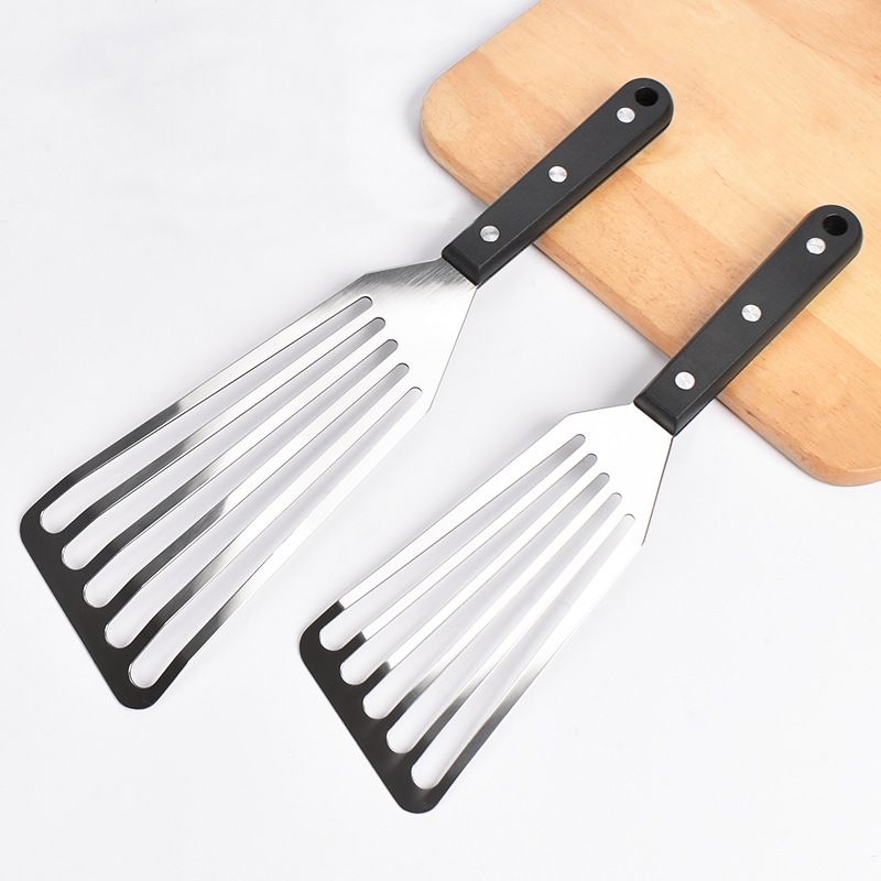 Fish Spatula, 2 Pack Stainless Steel Metal Spatula, Slotted Spatulas for Cooking, Flipping, Turning, Frying and Grilling — image 2