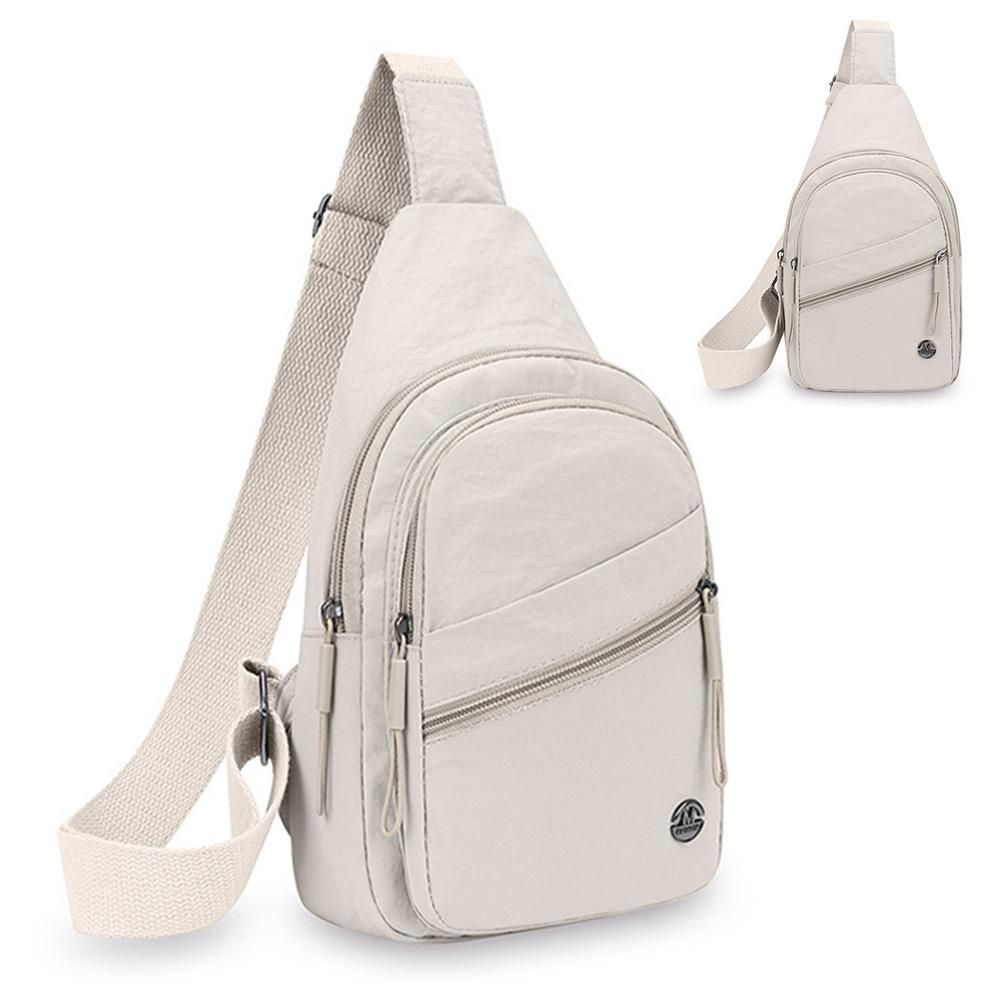 Sling Bag for Women Sling Backpack Chest Daypack Crossbody Bag - White — image 2