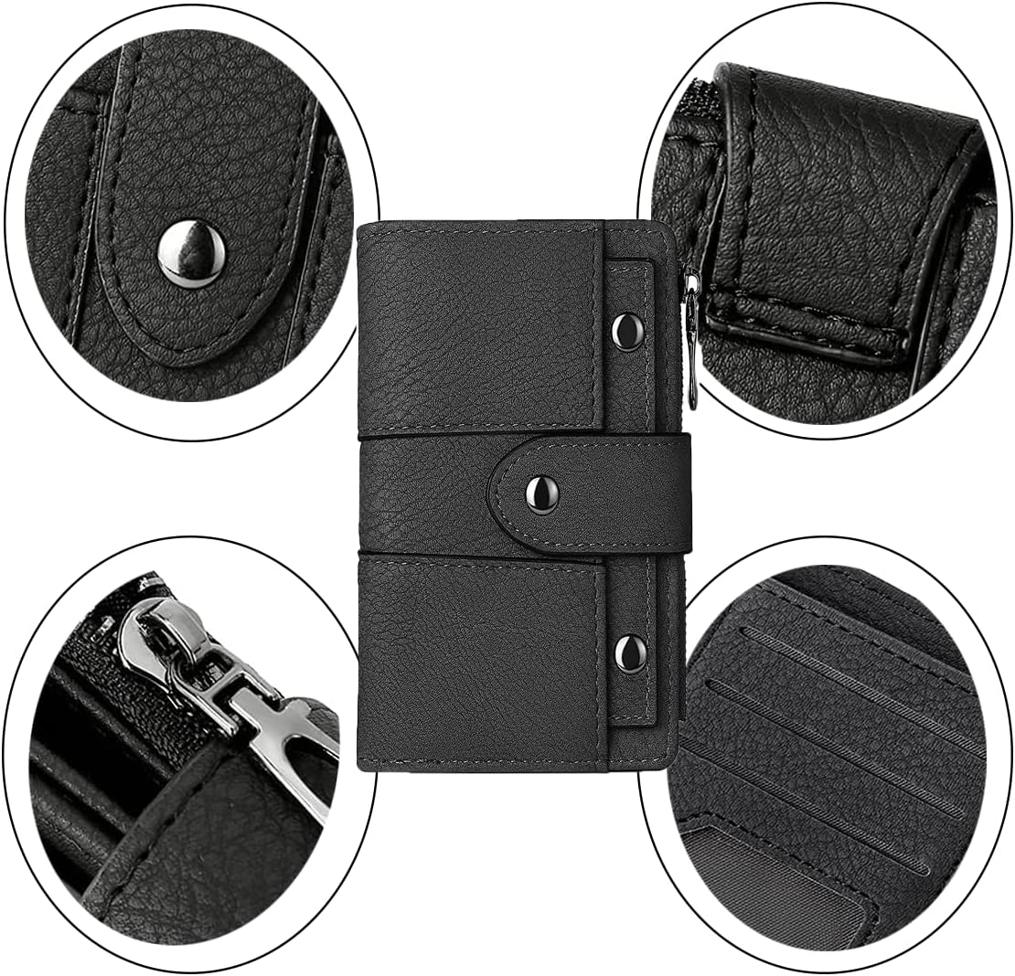 Women's Faux Leather Wallet Blue Coin Purse Card Holder Clutch Bag — image 2