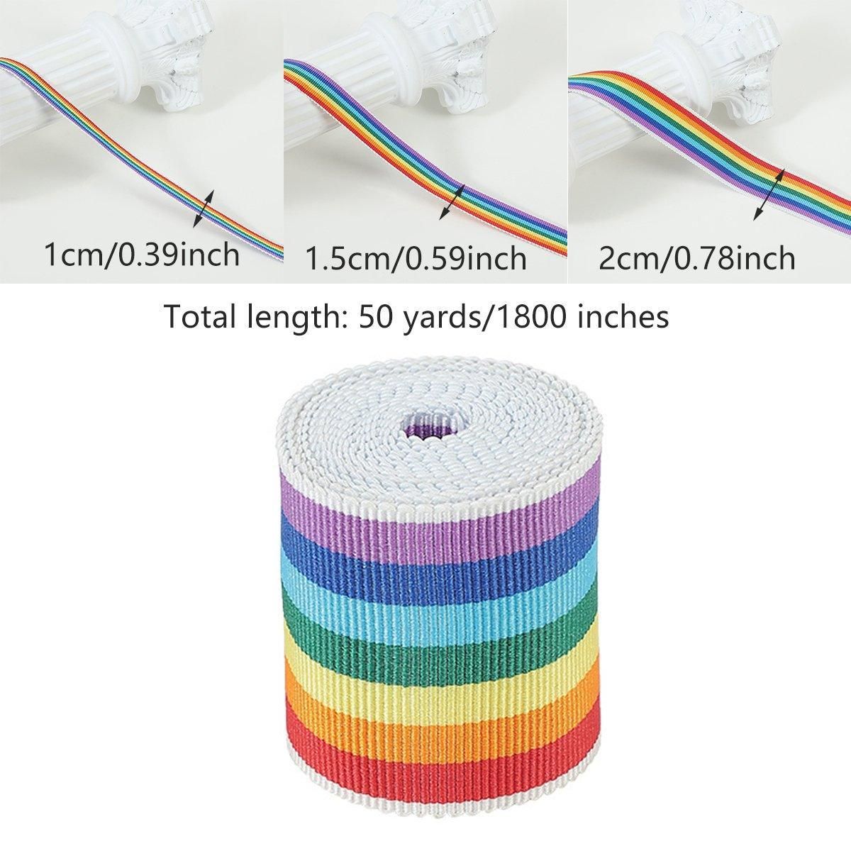 50Yards DIY Elastic Binding Tape Bias Ribbon Strap Sewing Craft Webbing Trimming - Black White -2.5cm — image 4