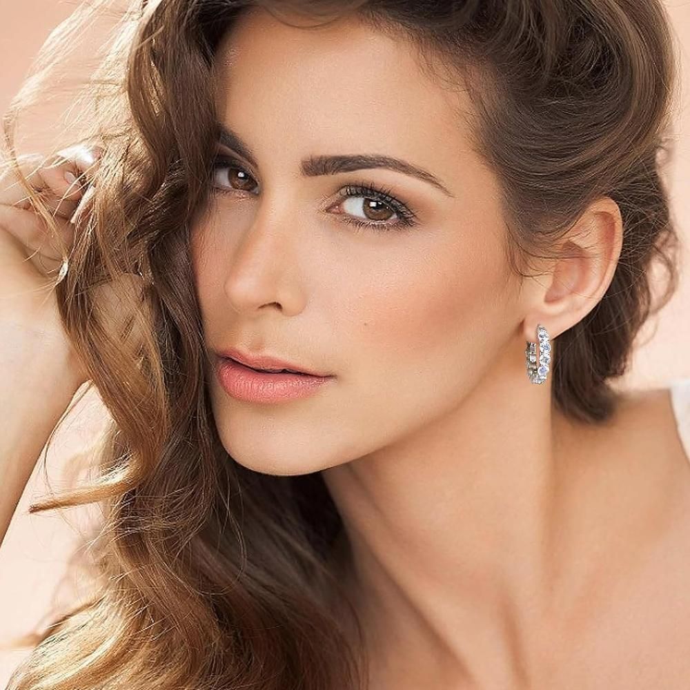 Sparkling U Shaped Earrings Fashion Jewelry Vintage Style Ear Accessories - Gold โ image 6