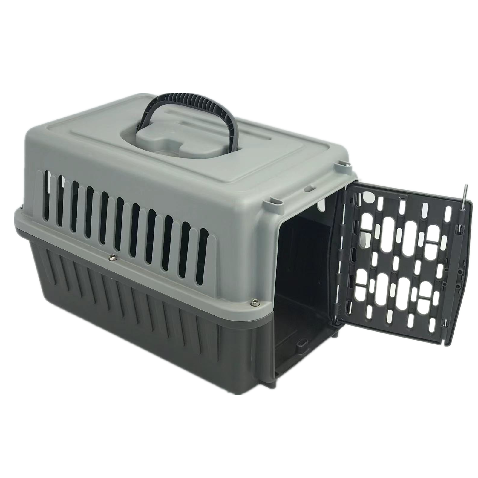 YES4PETS Small Dog Cat Rabbit Crate Pet Guinea Pig Carrier Kitten Rabbit Cage-Grey โ image 2