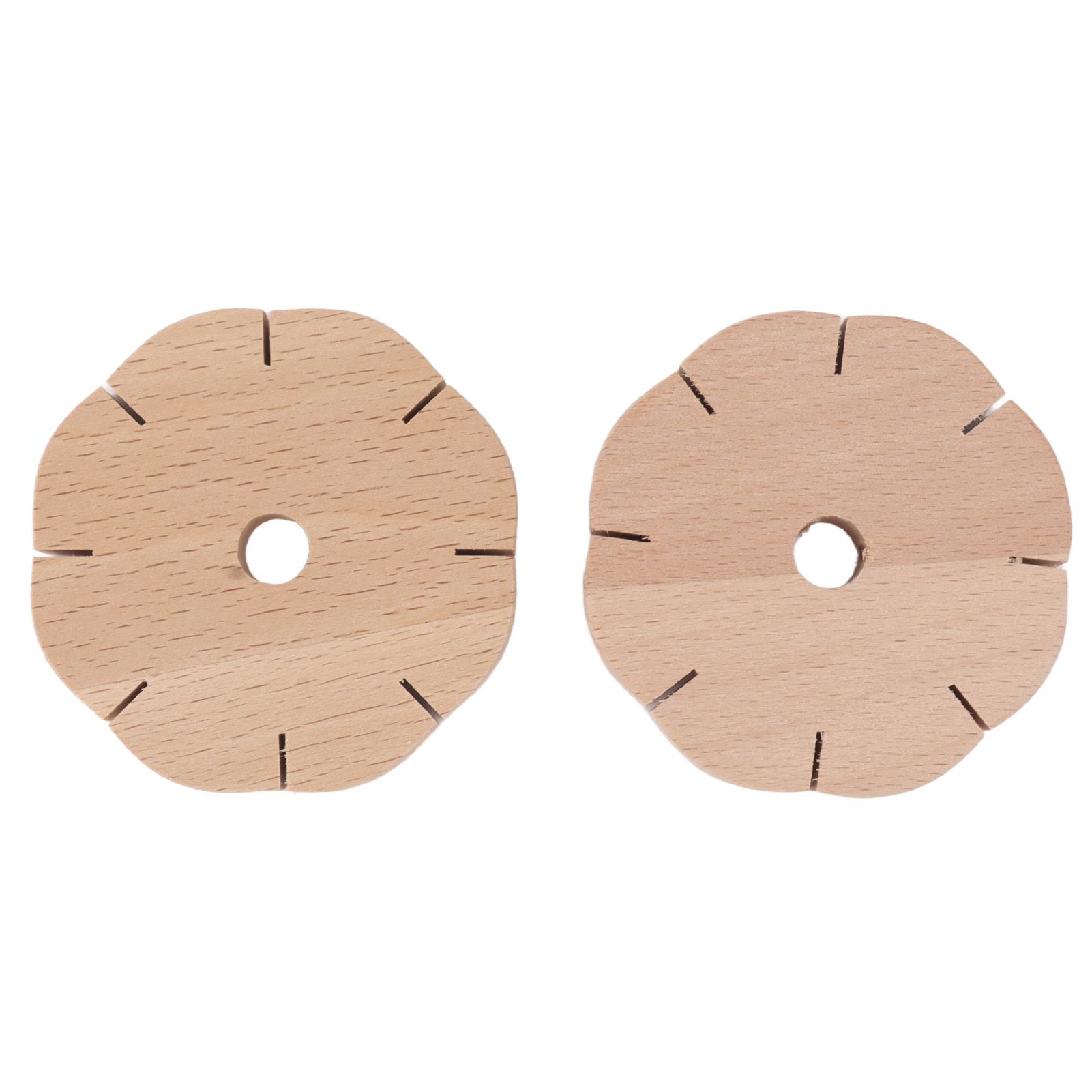 2Pcs Beading Cord Disc Wooden Round DIY Bracelet Braiding Plate Weaving Board Tools โ image 6