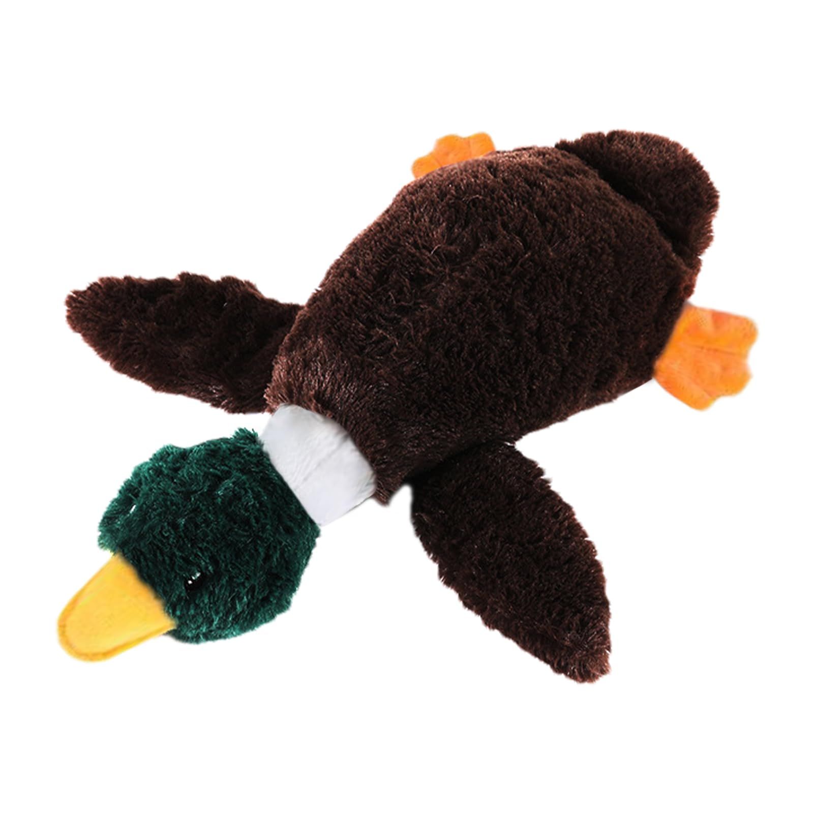 Puppy Teething Toys, Self Play Plush Teeth Grinding Toy, Cute No Stuffing Duck with Soft Squeaker, Puppy Chew Toys