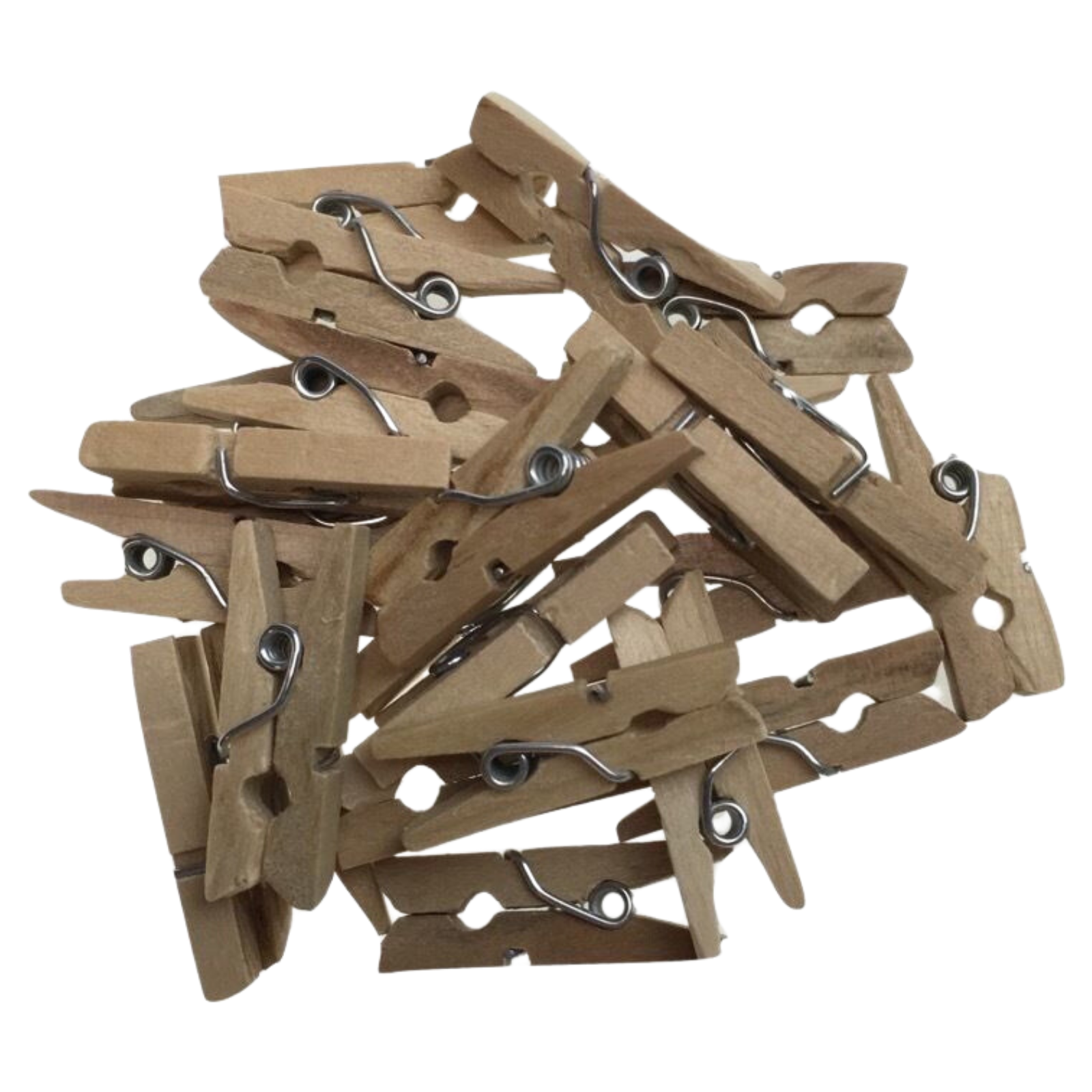 600pcs MINI WOODEN PEGS Natural Craft Baby Shower Clothes Line Pin BULK 35mm โ image 2