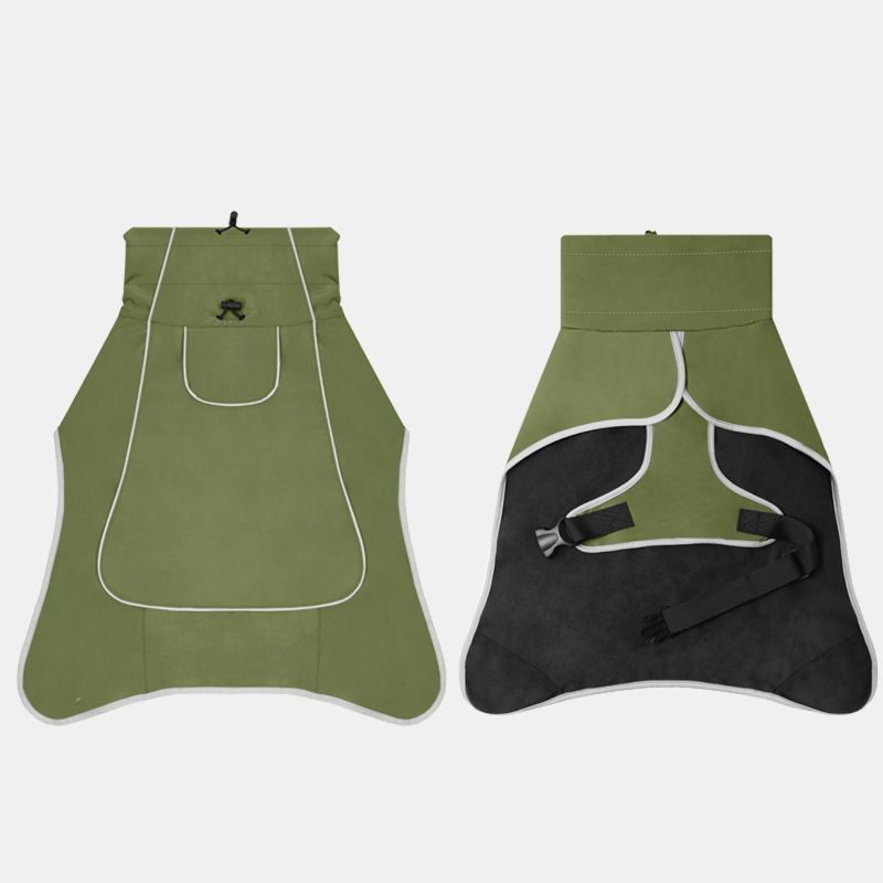 Winter Warm Pet Coat, Outdoor Cold Proof Dog Jacket-olive green โ image 5