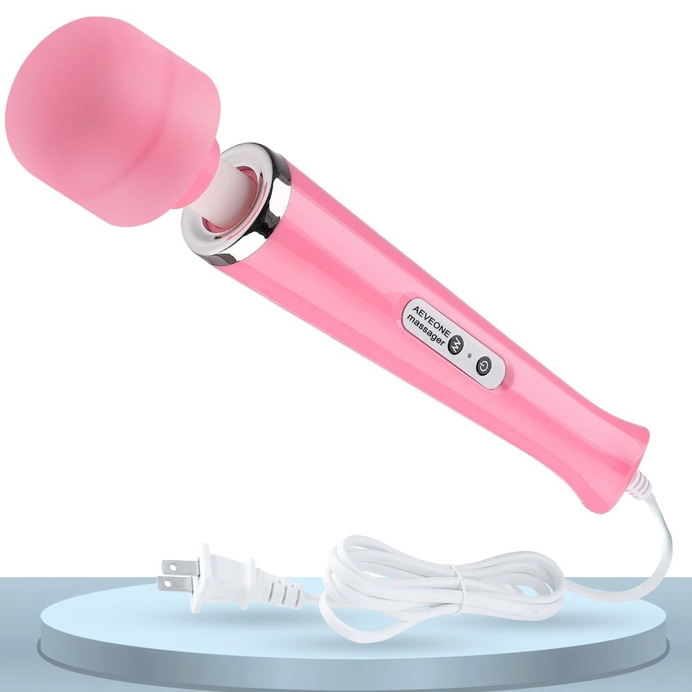 Wired Powerful Handheld Wand Massager,Strong Personal Vibration Massage for Sports Recovery,Back Muscle Aches,Whole Body Pain