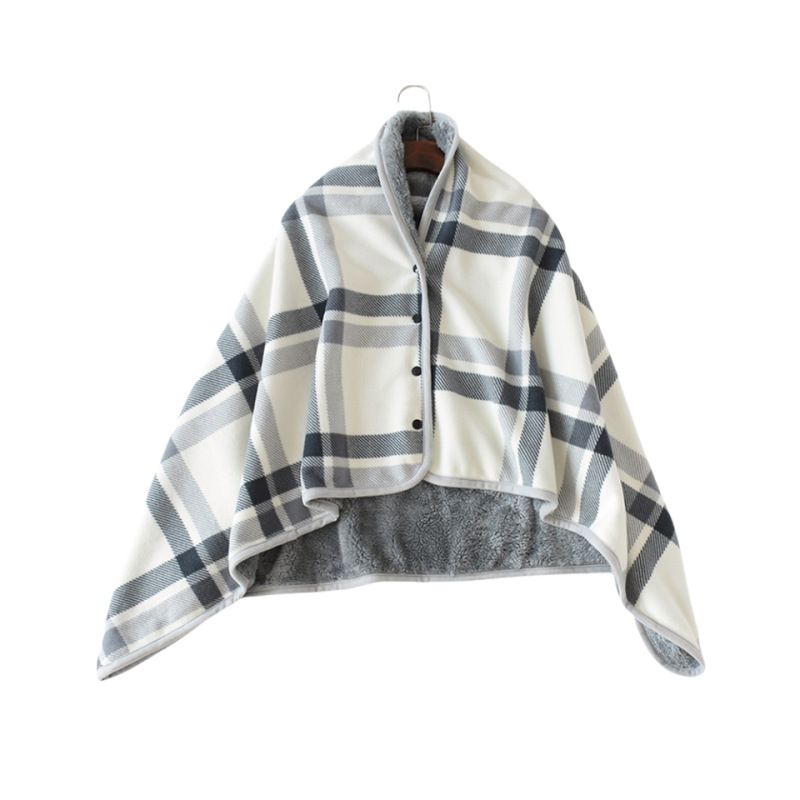 Essou Polyester Fleece Blanket Geometric 80x130cm WHITE CHECK 80*130cm โ image 4