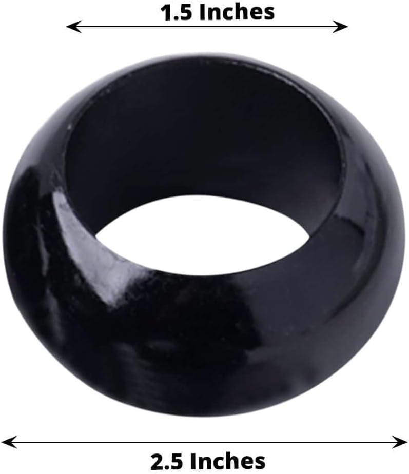 Efavormart 4 PCS Wholesale Black Acrylic Napkin Rings for Place Settings Wedding Receptions Dinner or Holiday Parties Tableware โ image 4