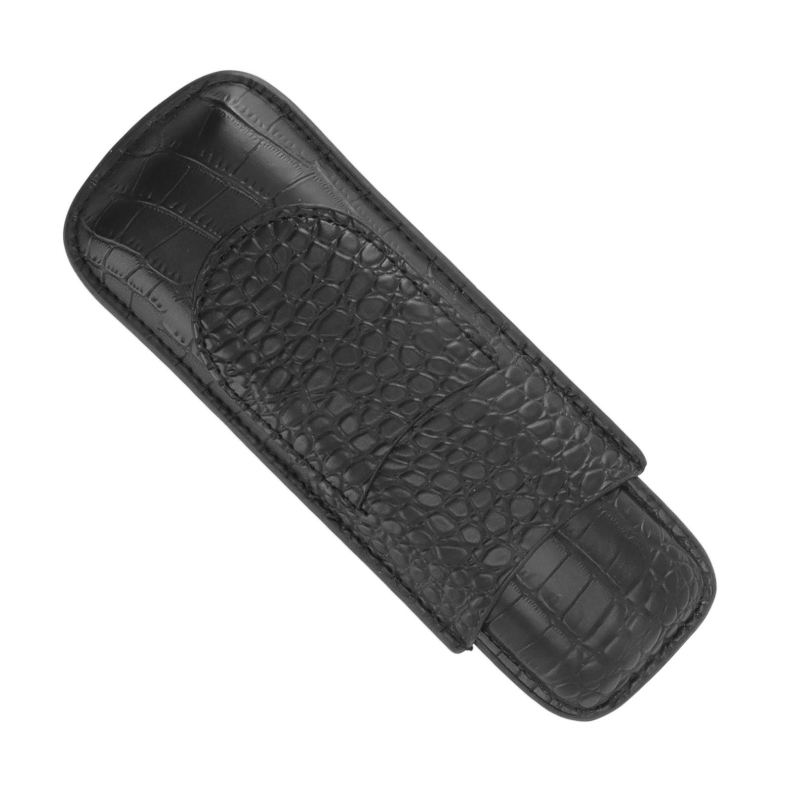 Cigar Case Holder Soft Leather Portable Wear Resistant Vintage Cigar Humidor for Birthday Black โ image 6