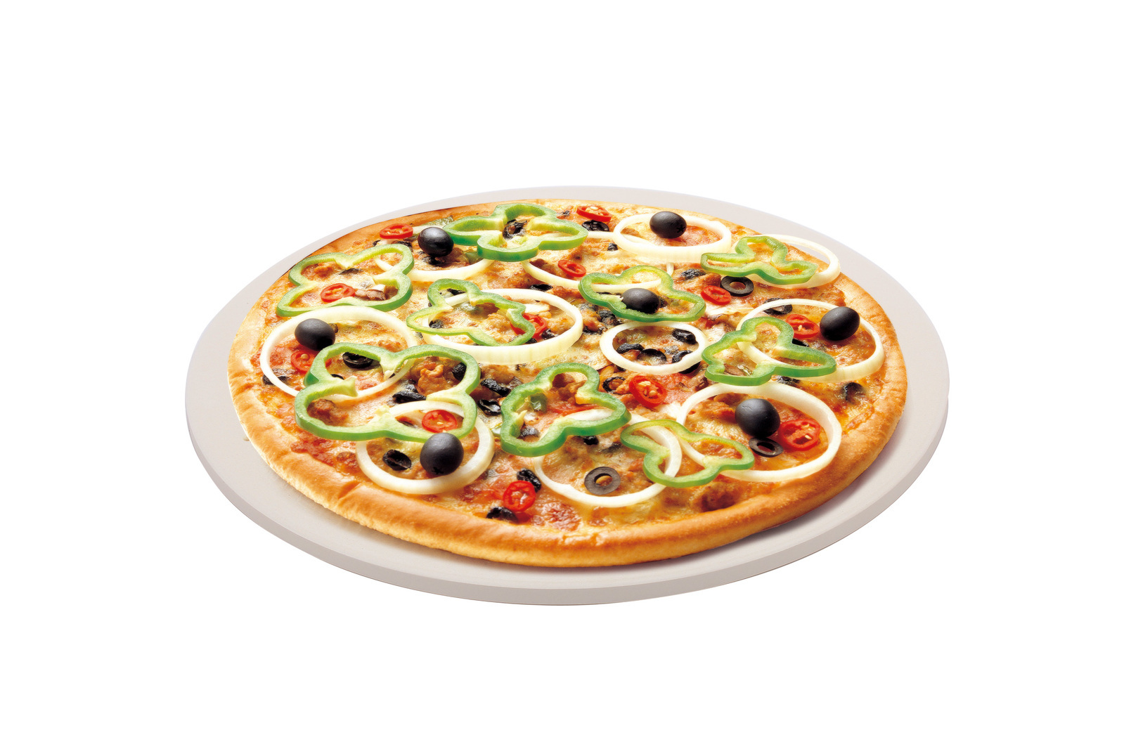 Heat-Resistant BBQ Pizza Stone - 33cm — image 2