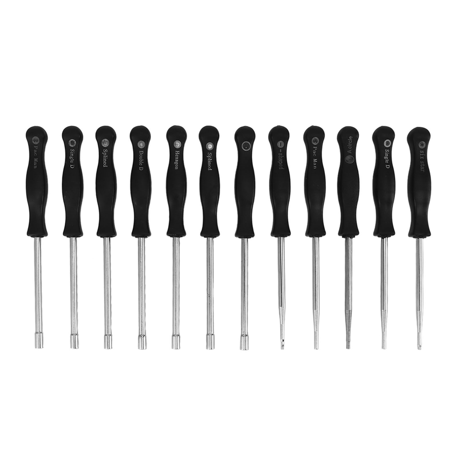 Carburator Adjusting Kit with 12 Screwdrivers 1 String Steel Brush Comfort Grip Carburetor Repair Tools for 2 Cycle Carburetor Engines Trimmer — image 2
