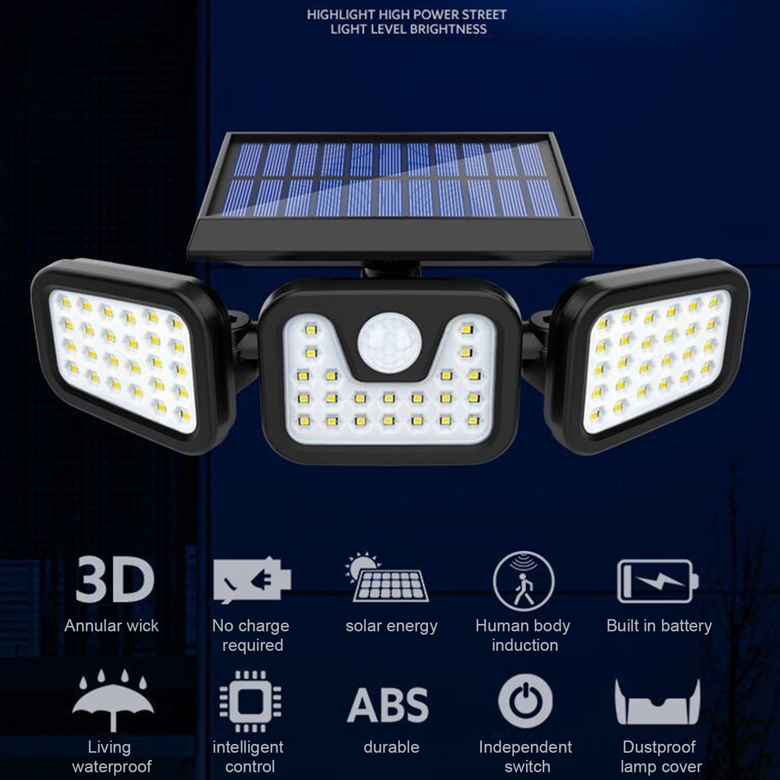 Waterproof LED Solar Outdoor Lights With Motion Sensor — image 6
