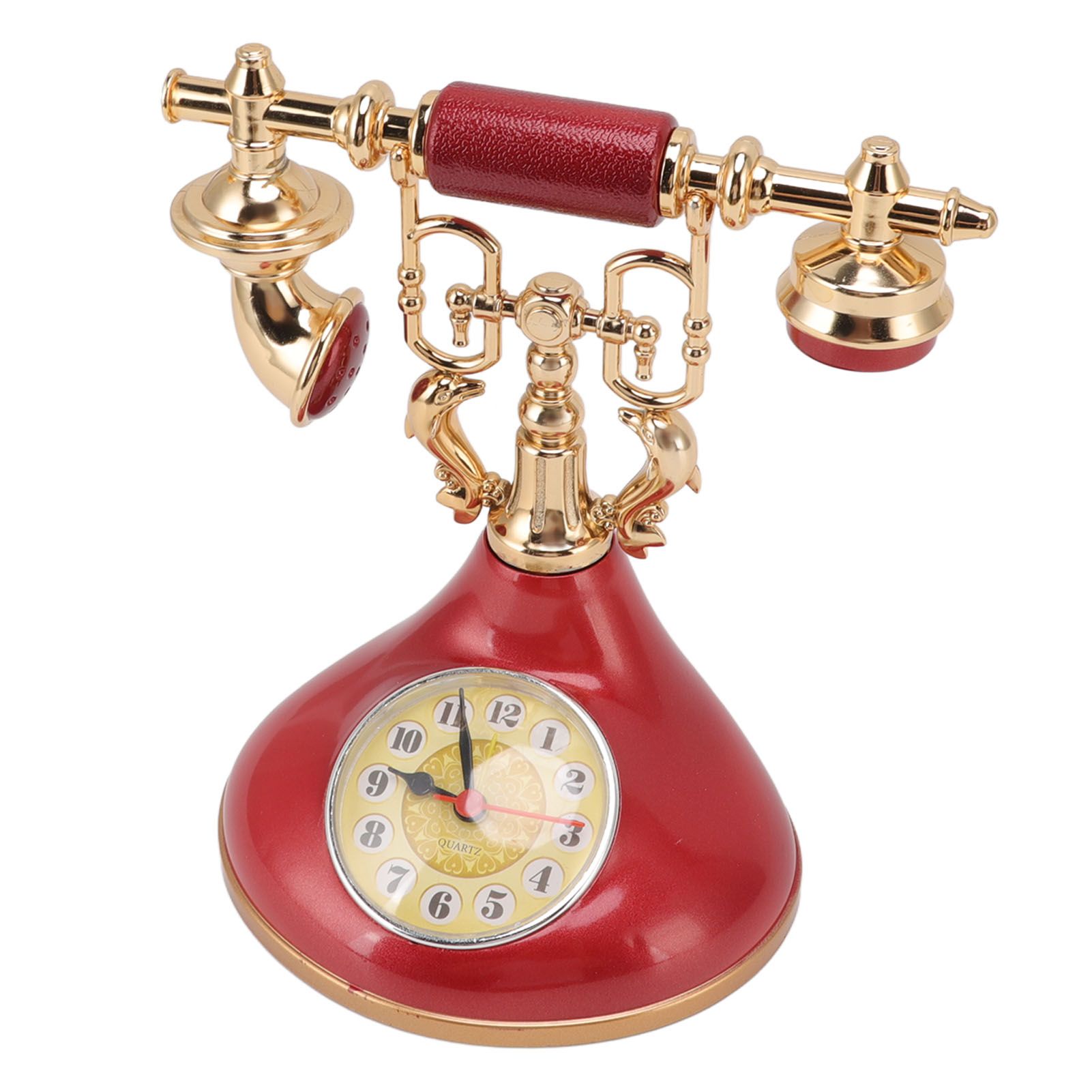 Vintage Telephone Alarm Clock Unique Elegant Accurate Time Bedside Clock Decoration for Home Cafe Office YF020 3 โ image 3