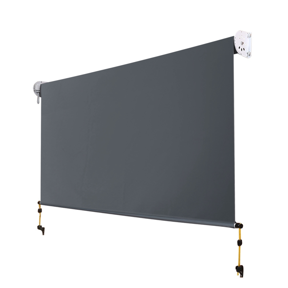 Instahut 2.4X2.5M Outdoor Blinds Awning Roll Down Canopy Retractable Outdoor Blinds Window Shade Grey โ image 4