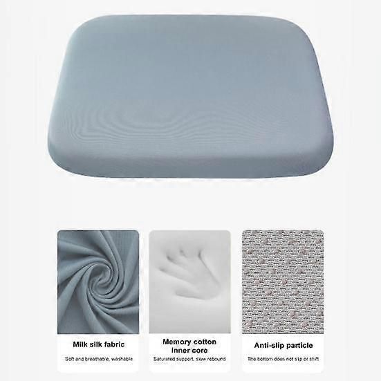 Replacement Memory Foam Seat Cushion with Strap, Slow Recovery, All Seasons, Non-Slip, Washable - Perfect Light Grey Large_tfrf — image 5
