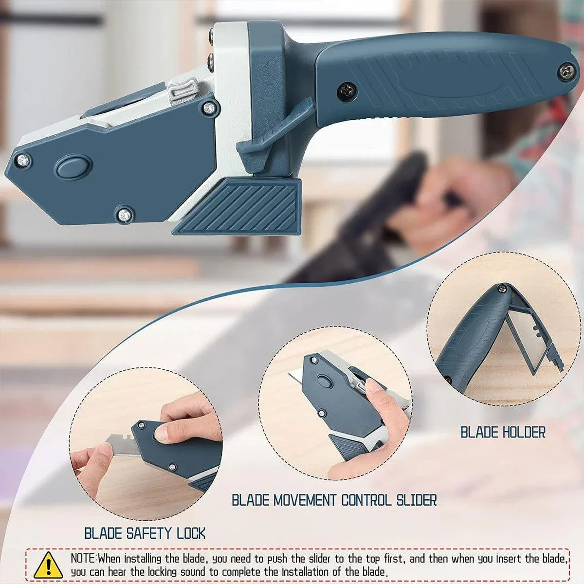 Drywall Gypsum Board Cutter Woodworking Special Knife Compasses for Decoration — image 4